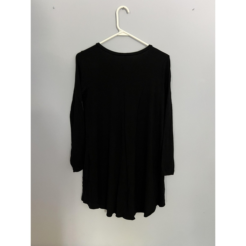 Popana Tunic Shirt Womens Large Long Sleeve Stretch‎ Pullover Made USA Basic - Picture 3 of 13
